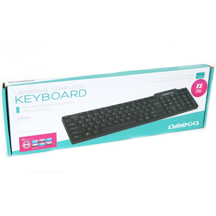 Клавиатура OMEGA OK-05 Ru cyrilic version USB (OK05TRU) Конструкция мембранная