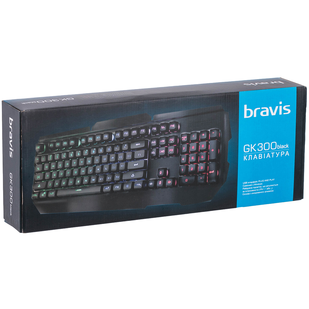 Фото Клавіатура BRAVIS GK300 black