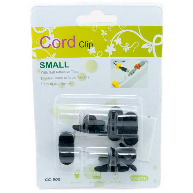 Набір органайзерів EXTRADIGITAL Cable Clips CC-905 (Black) (KBC1708) Вага 18