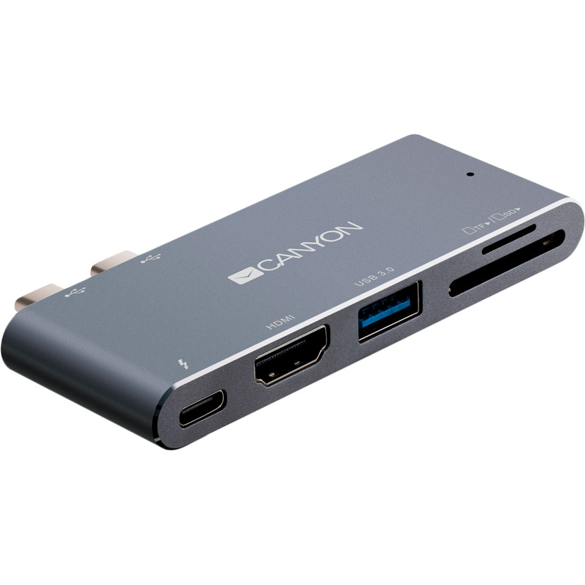 Док-станція CANYON DS-5 Thunderbolt 3 Docking Station 5-in-1 (CNS-TDS05DG) Тип док-станція