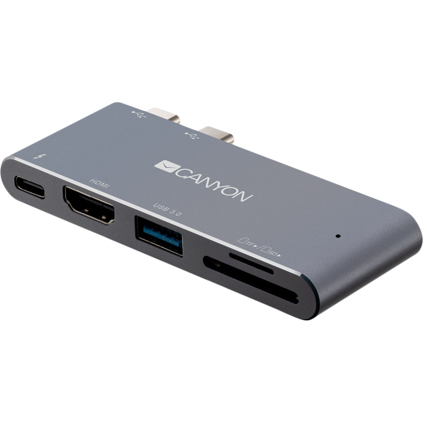 Док-станція CANYON DS-5 Thunderbolt 3 Docking Station 5-in-1 (CNS-TDS05DG) Тип живлення пасивний