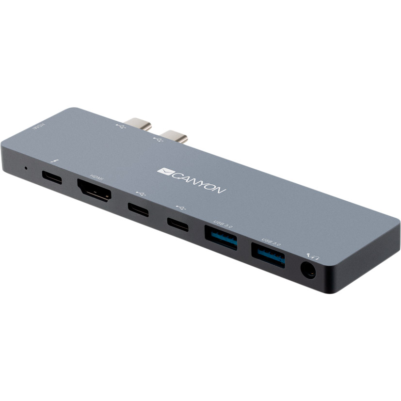 Док-станция CANYON DS-8 Thunderbolt 3 Docking Station 8-in-1 (CNS-TDS08DG) Тип питания пассивный