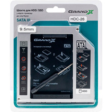 Кишеня-адаптер GRAND-X Slim SATA3 (HDC-26)