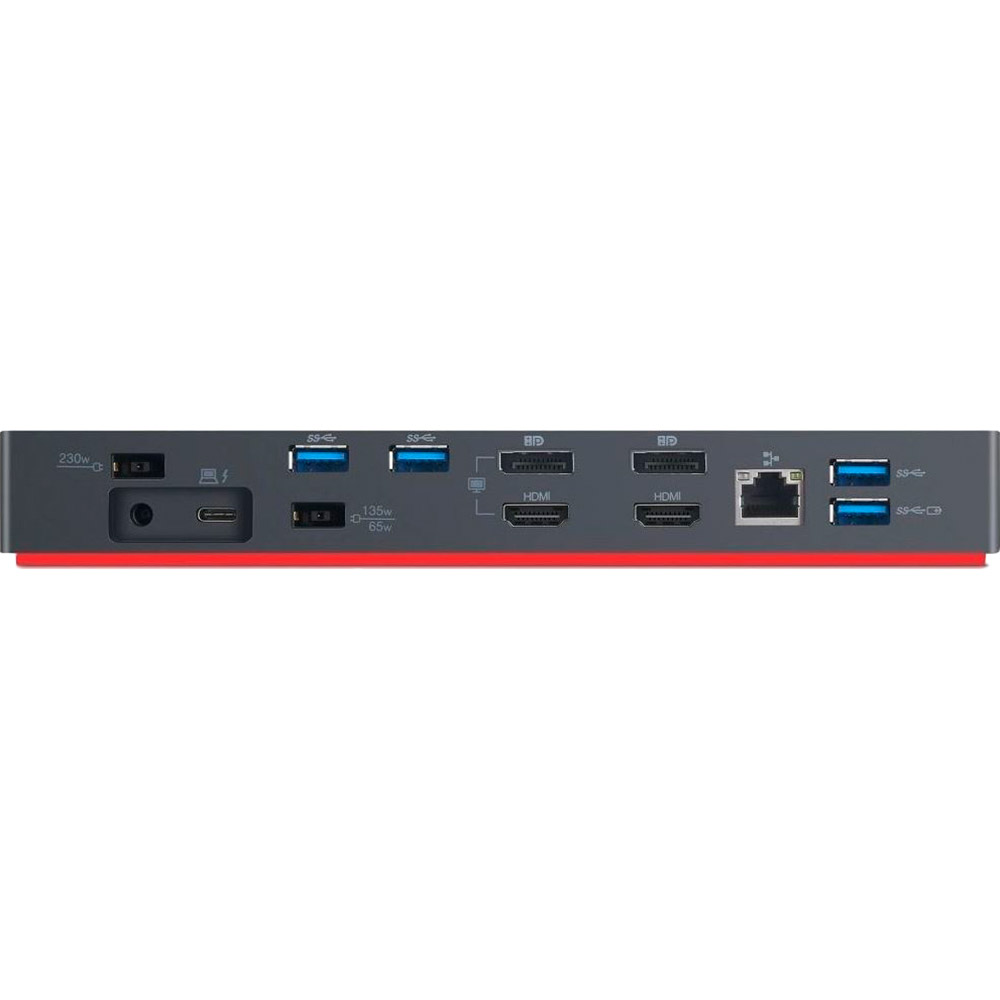 Док-станція LENOVO ThinkPad Thunderbolt 3 Dock Gen 2 Black (40AN0135EU) Тип док-станція