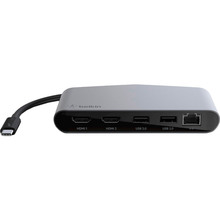 Док-станція BELKIN Thunderbolt 3 Mini Dock Grey (F4U098BT)