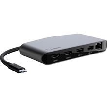 Док-станція BELKIN Thunderbolt 3 Mini Dock Grey (F4U098BT)