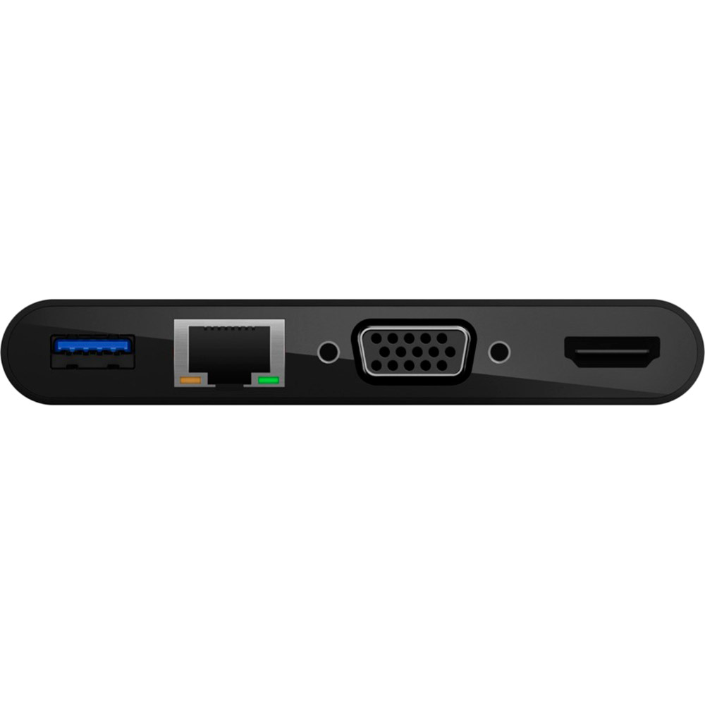 Док-станція BELKIN USB-C MultimediaAdapter Black (AVC005BTBK) Додаткові роз'єми LAN (RJ-45)