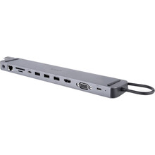 Док-станція REAL EL CQ-1000 11-in-1 Space Grey (EL123110005)