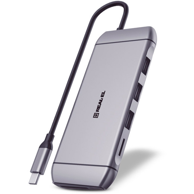 Док-станція REAL EL CQ-900 Space Grey (EL123110003) Док-станція REAL EL CQ-900 Space Grey (EL123110003)