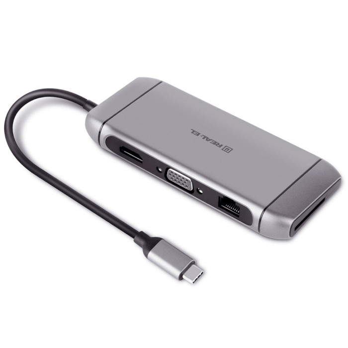 Док-станція REAL EL CQ-900 Space Grey (EL123110003) Тип живлення пасивний