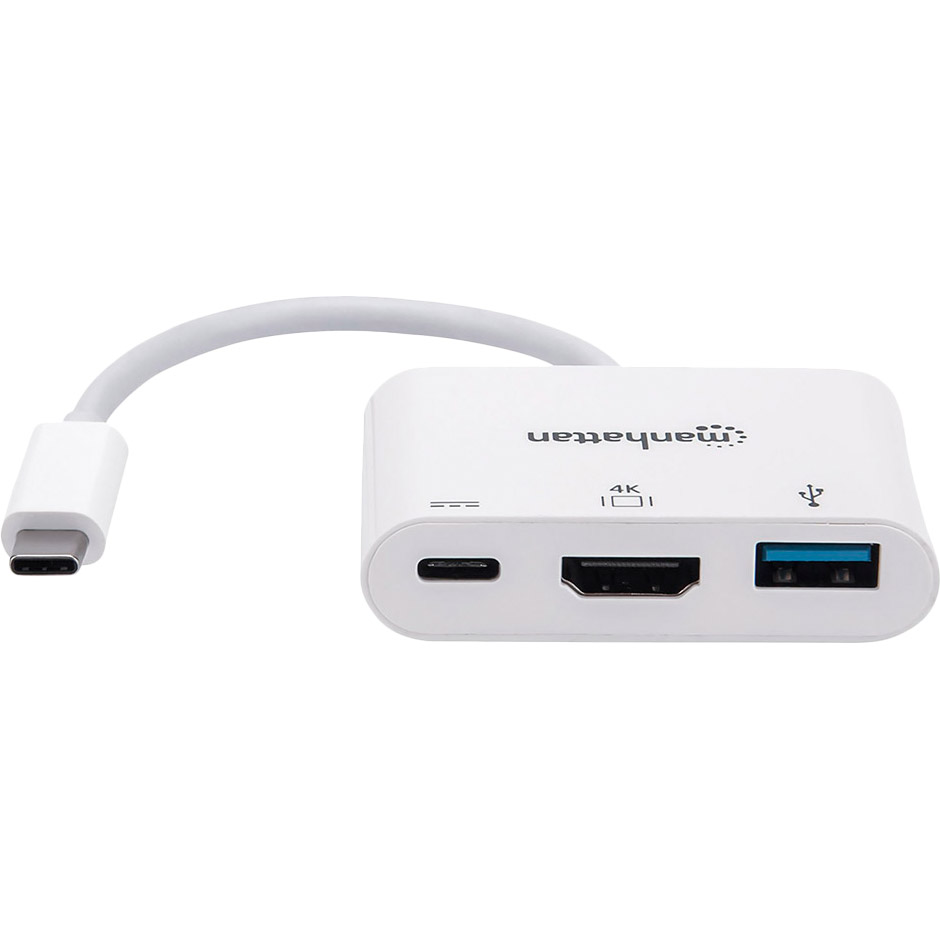 Док-станція INTRACOM 4 in 1 Manhattan White (152945) Інтерфейс підключення USB Type-C