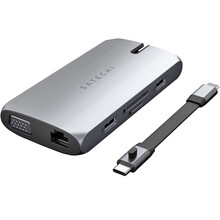 Док-станция SATECHI Aluminum Type-C On-the-Go Multiport Adapter Space Gray (ST-UCMBAM)