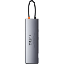 Док-станція BASEUS Metal Gleam Series 11 in 1 Grey (CAHUB-CT0G)