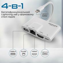 Док-станція PROMATE MediaSync-LT USB 3.0 OTG/RJ45/HDMI (mediasync-lt.white)