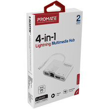 Док-станція PROMATE MediaSync-LT USB 3.0 OTG/RJ45/HDMI (mediasync-lt.white)