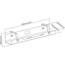 Організатор кабелю DIGITUS Management Tray Вlack (DA-90450)