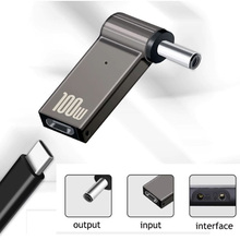 Адаптер для зарядки ноутбука STLAB USB Type-C to DC 7.4x5.0 100W (PD100W-7.4x5.0mm-HP)