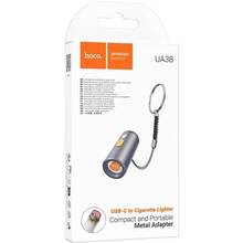 Адаптер HOCO UA38 Type-C to cigarette lighter adapter Gray (6942007647694)