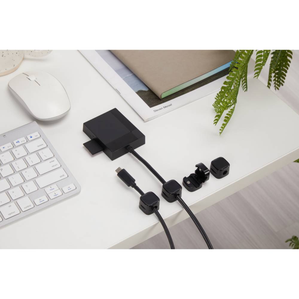 Фото 4 Органайзер для кабелей OFFICEPRO с магнитным креплением Black (CM002B)