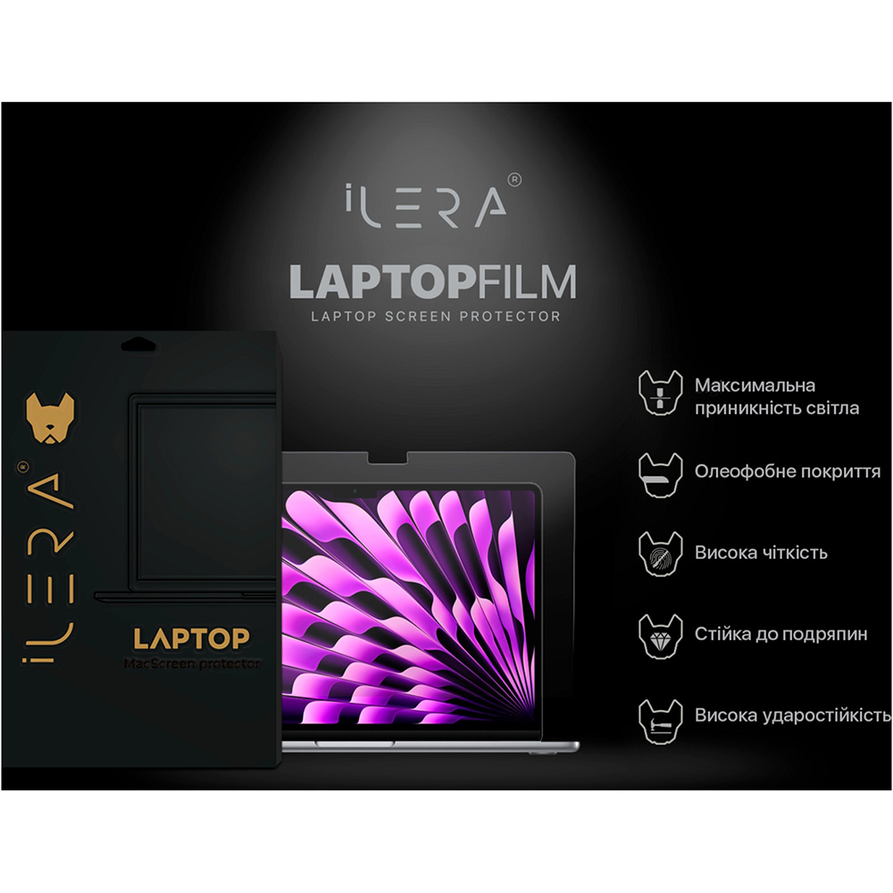 Защитная пленка ILERA для MacBook Air 15 (ILMBAAIR15) Защитная пленка ILERA для MacBook Air 15 (ILMBAAIR15) Тип защитная пленка