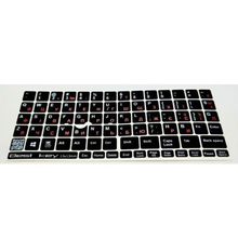 Наклейки на клавіатуру BESTKEY 76 кл Black White/Orange (BKU13ORA/014)