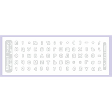 Наклейки на клавиатуру BESTKEY 70 кл White (BKmPRO/WhiTr/050)