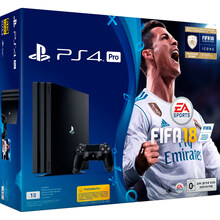 Купити в Одесі - Ігрова консоль SONY PS4 Pro 1TB Black (FIFA 18)