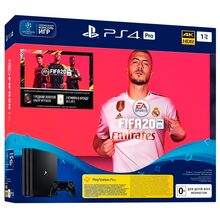 Купить в Днепре - Игровая приставка SONY PlayStation 4 Pro 1Tb Black + FIFA20