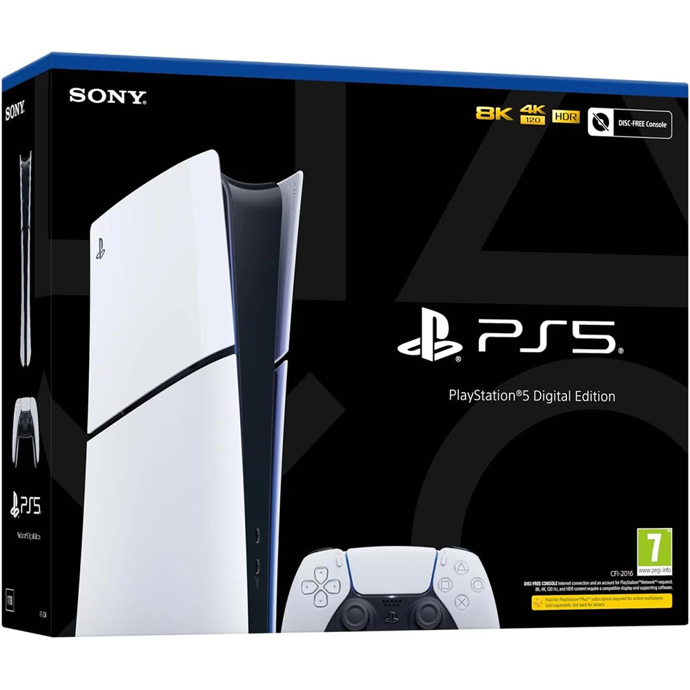 Игровая приставка SONY PlayStation 5 (PS5) Slim Digital Edition (1000040660) Версия Playstation Slim