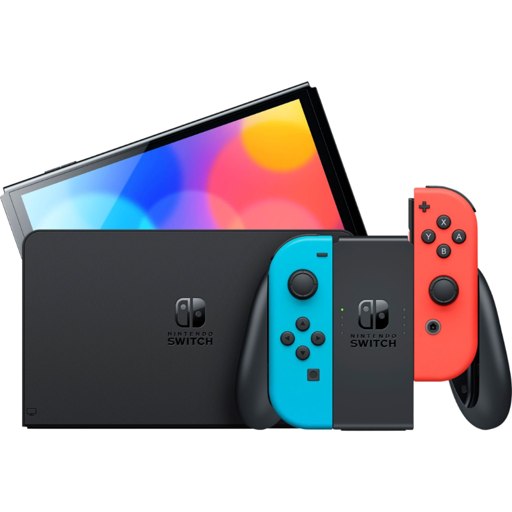 Внешний вид Игровая консоль NINTENDO Switch OLED Blue/Red (45496453442)