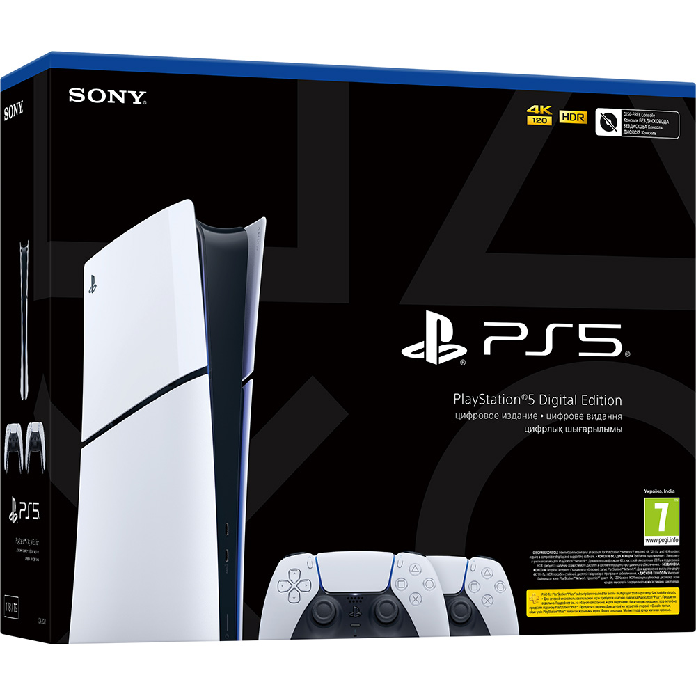 Фото Ігрова приставка SONY PlayStation 5 (PS5) Slim Digital Edition (1000042066)