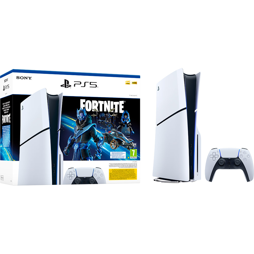 Ігрова приставка SONY PlayStation 5 Slim Blu-ray Fortnite Cobalt Star Bundle (1000045165)