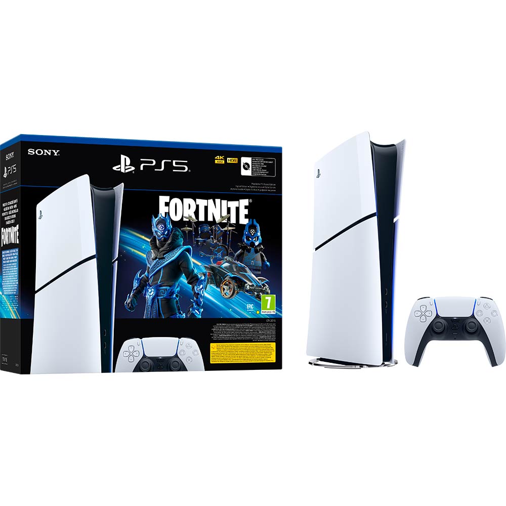 Игровая приставка SONY PlayStation 5 Slim Digital Edition Fortnite Cobalt Star Bundle (1000045170)