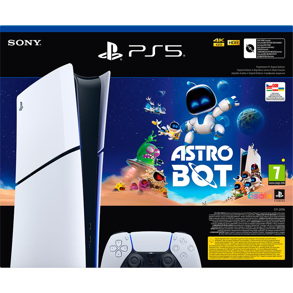 Игровая приставка SONY PlayStation 5 (PS5) Slim Digital Edition + Игра Astro Bot Модельный ряд PlayStation PlayStation 5