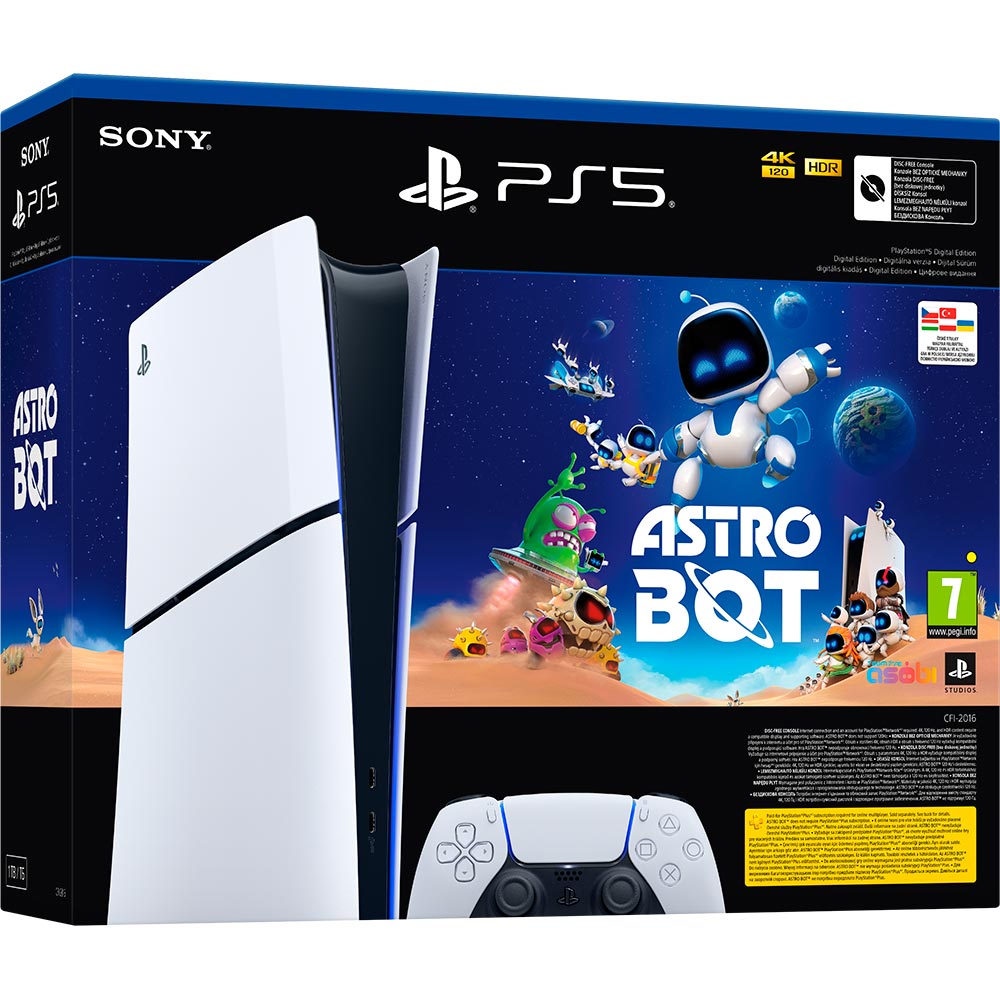 Игровая приставка SONY PlayStation 5 (PS5) Slim Digital Edition + Игра Astro Bot Торговая марка SONY