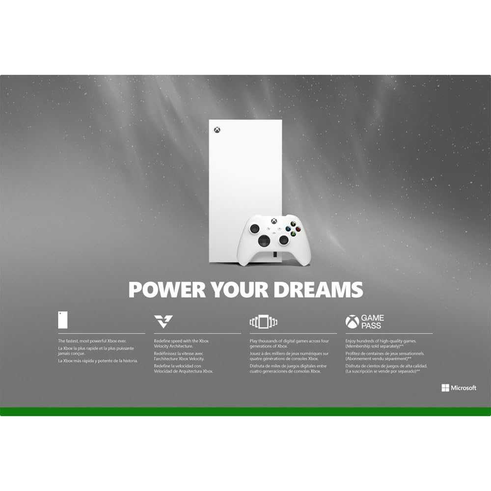 Ігрова приставка XBOX Series X 1TB Digital White (196388363803) Відеопам'ять 12 терафлопс, 52 CU (керуючий блок) із тактовою частотою @1.825 ГГц; Спеціалізований графічний процесор RDNA 2