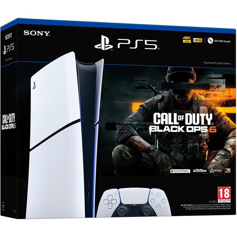 Игровая приставка SONY PlayStation 5 Slim Digital Edition Call of Duty Black Ops 6 Bundle (1000049606) Видеопамять   AMD Radeon RDNA 2