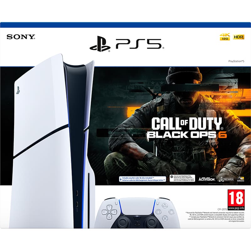 Игровая приставка SONY PlayStation 5 Slim Blu-ray Call of Duty Black Ops 6 Bundle (1000049598) Процессор   8-ядерный x86-64 AMD Ryzen Zen 2 (Частота: до 3.5 ГГц)