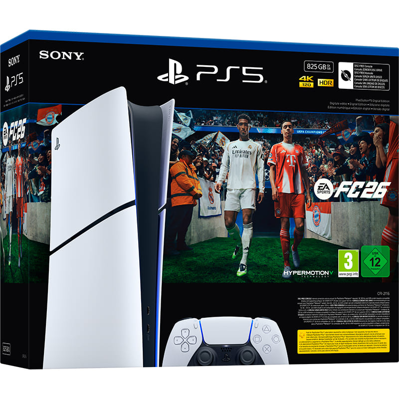 Ігрова приставка Sony PlayStation 5 Slim Digital Edition EA SPORTS FC 26 Bundle (1000049864) Відеопам'ять AMD Radeon RDNA 2