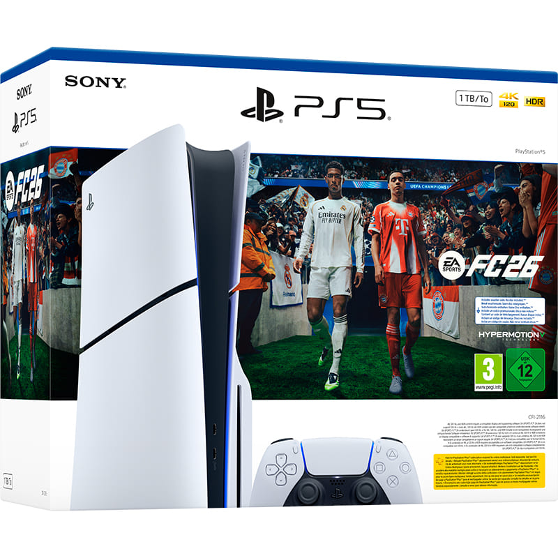 Ігрова приставка SONY PlayStation 5 Slim Blu-ray EA SPORTS FC 26 Bundle (1000049854) Відеопам'ять AMD Radeon RDNA 2