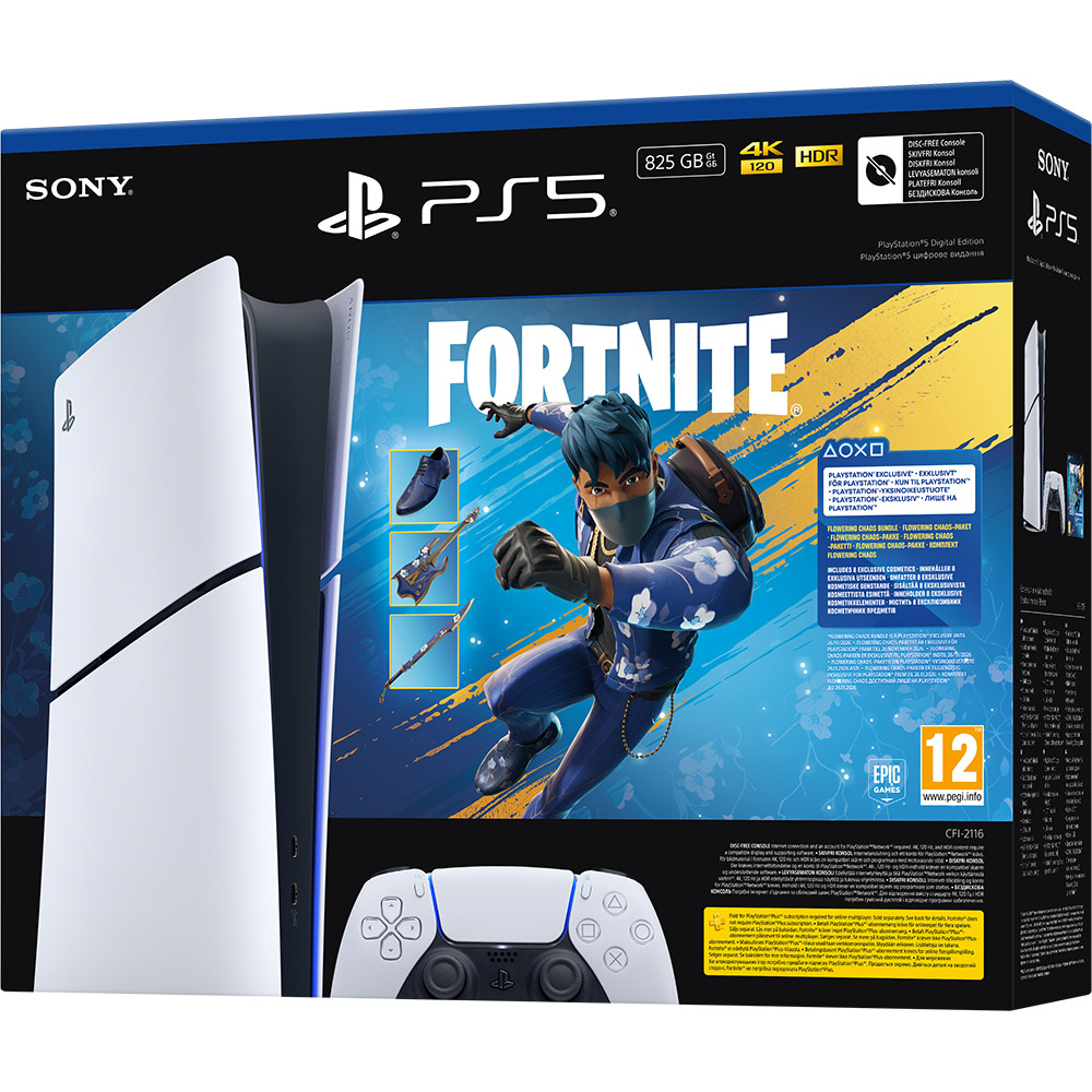 Ігрова приставка Sony PlayStation 5 Slim Digital Edition Fortnite Flowering Chaos Bundle (1000049851) Модельний ряд PlayStation PlayStation 5