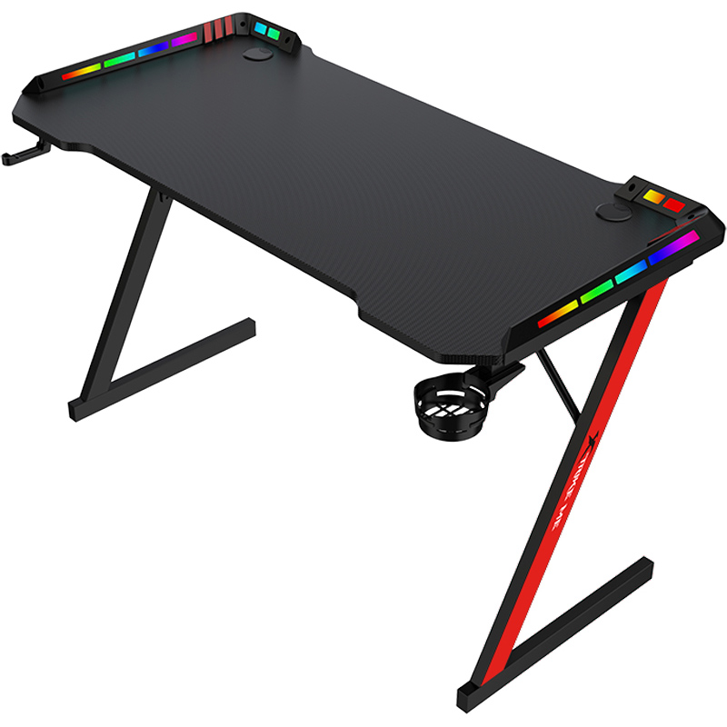 Компьютерный стол XTRIKE ME DK-05 Gaming RGB Llight Black Высота 740