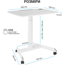 Стіл OFFICEPRO ODM380W