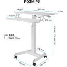 Стол OFFICEPRO ODM460W