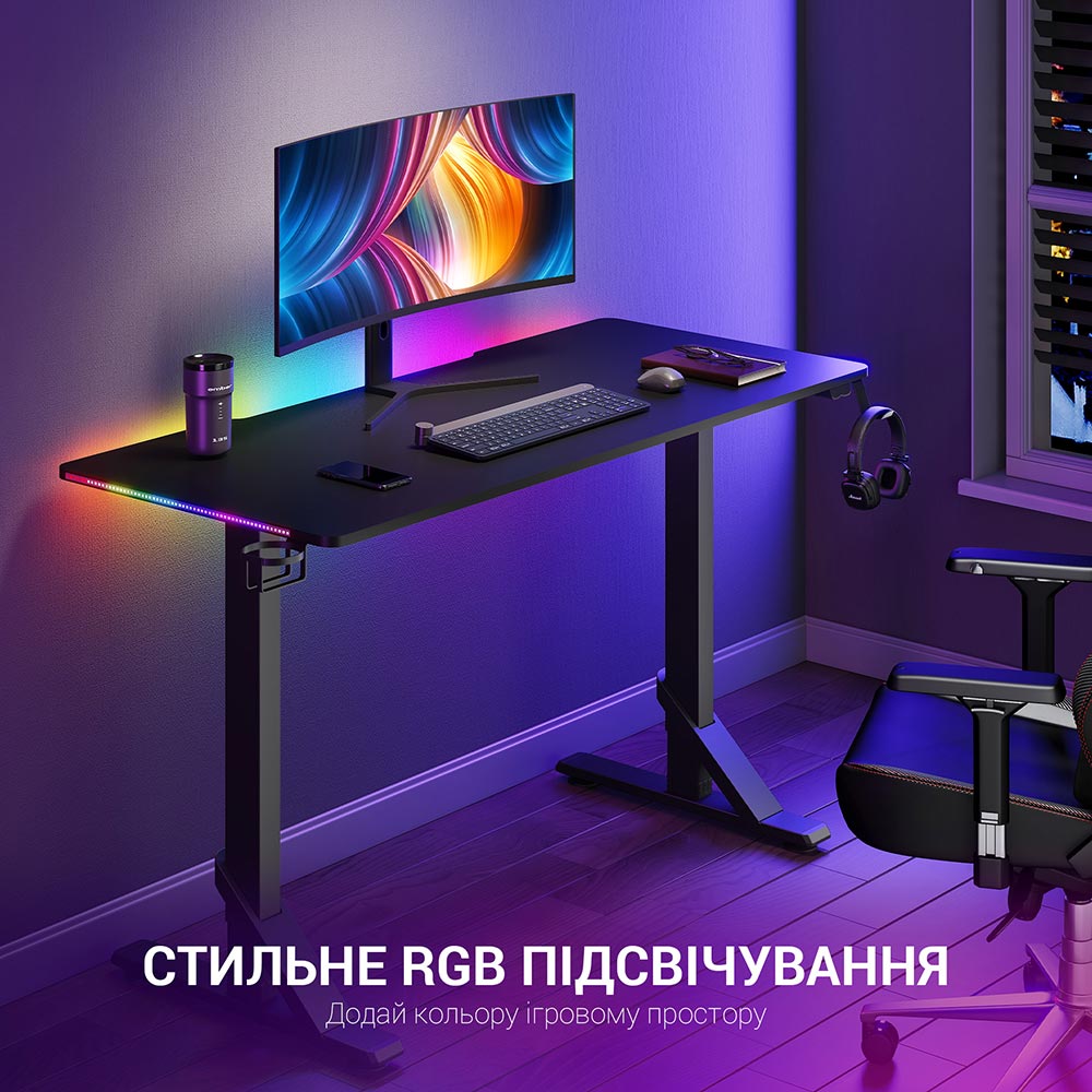 Фото 17 Стол компьютерный GAMEPRO GMD215 Black