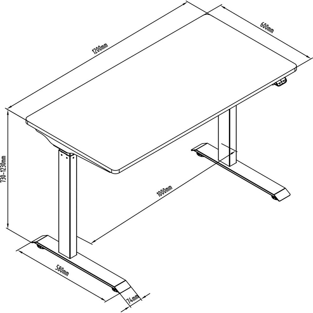 Фото Компьютерный стол DIGITUS Electric Height Adjustable (DA-90407)