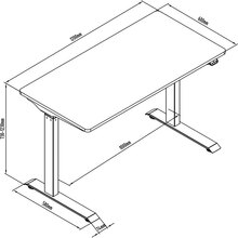 Компьютерный стол DIGITUS Electric Height Adjustable (DA-90407)