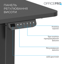 Стол компьютерный OFFICEPRO ODE1260B Black