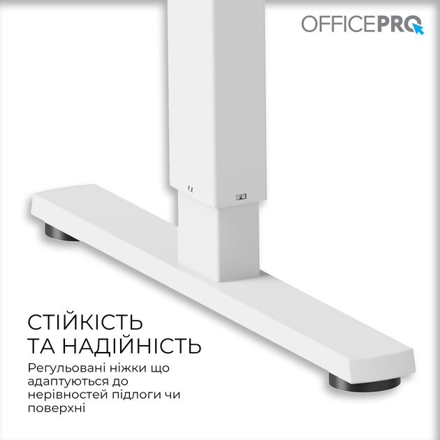 Фото Стіл комп'ютерний OFFICEPRO ODE1260W White