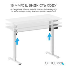 Стіл комп'ютерний OFFICEPRO ODE1260W White